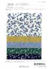 28136 40s Single-Yarn Broadcloth, Single-Color Floral Print