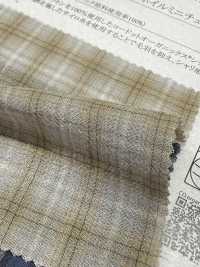 35539 Cordot Organics® 50 Single-Yarn Siro Voile Mini Check Wash Finish[Textile / Fabric] SUNWELL Additional Images
