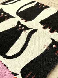 850615 Cotton Linen Canvas Stray Cat Friends[Textile / Fabric] VANCET Additional Images