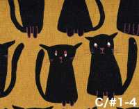 850615 Cotton Linen Canvas Stray Cat Friends[Textile / Fabric] VANCET Additional Images