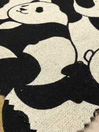 850617 Cotton Linen Canvas Panda World[Textile / Fabric] VANCET Additional Images