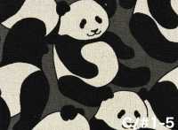 850617 Cotton Linen Canvas Panda World[Textile / Fabric] VANCET Additional Images