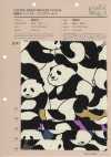 850617 Cotton Linen Canvas Panda World