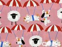 850619 Broadcloth Nakayoshi Parachute[Textile / Fabric] VANCET Additional Images