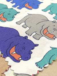 850620 Broadcloth Happy Hippo[Textile / Fabric] VANCET Additional Images