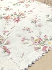 850621 Lawn Unbleached Cotton Rurudiroman Delicate Bloom[Textile / Fabric] VANCET Additional Images