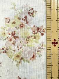 850622 Lawn Unbleached Cotton Rurudi Roman Floral Harmony[Textile / Fabric] VANCET Additional Images