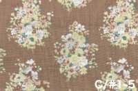 850622 Lawn Unbleached Cotton Rurudi Roman Floral Harmony[Textile / Fabric] VANCET Additional Images