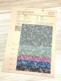 850623 Lawn Unbleached Cotton Luludi Roman Rose Nocturne[Textile / Fabric] VANCET Additional Images