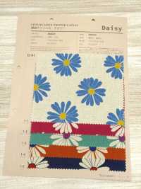 850625 Cotton Linen Canvas Daisy[Textile / Fabric] VANCET Additional Images