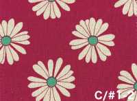 850625 Cotton Linen Canvas Daisy[Textile / Fabric] VANCET Additional Images