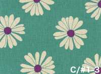 850625 Cotton Linen Canvas Daisy[Textile / Fabric] VANCET Additional Images