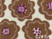 850626 Cotton Linen Canvas Flower Biscuit[Textile / Fabric] VANCET Additional Images