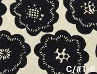 850626 Cotton Linen Canvas Flower Biscuit[Textile / Fabric] VANCET Additional Images