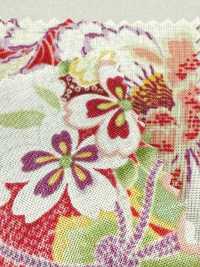 850629 Lawn Flower And Gold Japanese Pattern, Flower, Butterfly, Wind, Moon[Textile / Fabric] VANCET Additional Images