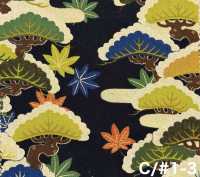 850630 Lawn Floral Gold Japanese Pattern, Rising Pine[Textile / Fabric] VANCET Additional Images
