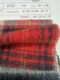 SBW3347 Alpaca-blend Wool Brushed Check[Textile / Fabric] SHIBAYA Additional Images
