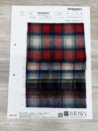 SBW8893 Alpaca Blend Wool Brushed Check[Textile / Fabric] SHIBAYA Additional Images