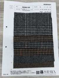 SBW8186 Alpaca-blend Wool Glen Check/windowpane/herringbone[Textile / Fabric] SHIBAYA Additional Images