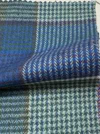 A-8191 Cotton Flannel Multicolor Block Check[Textile / Fabric] Arinobe Shoten Additional Images