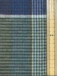 A-8191 Cotton Flannel Multicolor Block Check[Textile / Fabric] Arinobe Shoten Additional Images