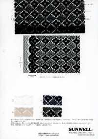 41702 Geo Diamond Lace[Textile / Fabric] SUNWELL Additional Images