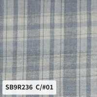 SB9R236 Organic Shirring Check[Textile / Fabric] SHIBAYA Additional Images