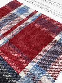 14447 Hank-KASE- 10s Spec Slub Twill Madras Check[Textile / Fabric] SUNWELL Additional Images