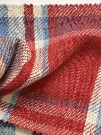 14447 Hank-KASE- 10s Spec Slub Twill Madras Check[Textile / Fabric] SUNWELL Additional Images