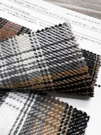 14449 Hank-KASE- 10s Spec Slub Twill Shadow Tartan Check[Textile / Fabric] SUNWELL Additional Images
