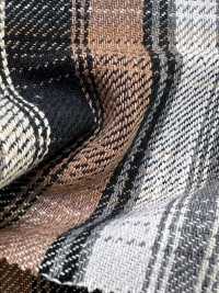 14449 Hank-KASE- 10s Spec Slub Twill Shadow Tartan Check[Textile / Fabric] SUNWELL Additional Images