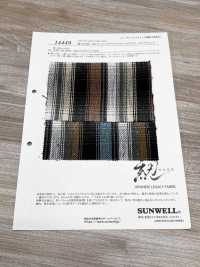 14449 Hank-KASE- 10s Spec Slub Twill Shadow Tartan Check[Textile / Fabric] SUNWELL Additional Images