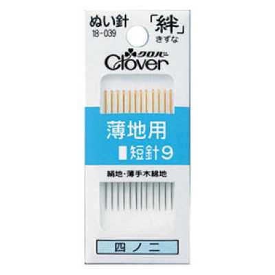 18039 Sewing Needle Kizuna For Lightweight Fabrics, Short Needle No. 9 B9