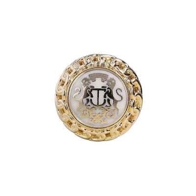 ME2172 Epoxy Resin/die-cast Circular Ring Shank Button