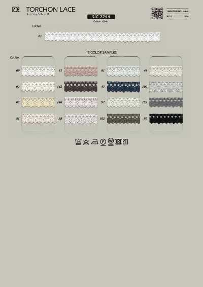 SIC-7244 Torchon Lace/12 Mm
