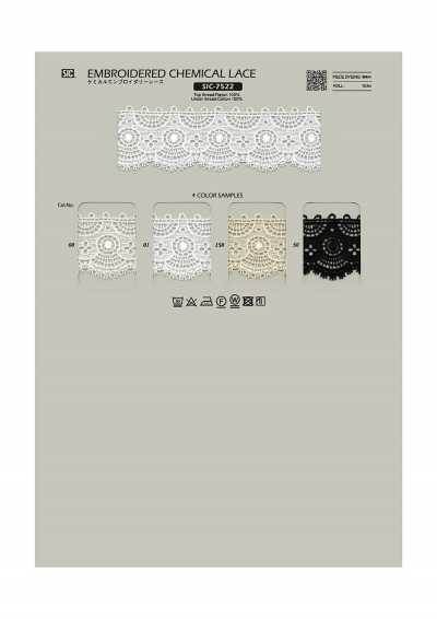 SIC-7522 Chemical Embroidered Lace/36 Mm