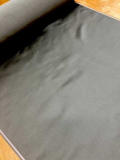 104 Made In Japan Genuine Silk Satin-Weave Pure Silk One-Sided Satin Facing Fabric Black