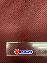 184E [outlet] Yamanashi Fujiyoshida 100% Silk Diagonal Checkered Pattern Wine Red[Textile] Yamamoto(EXCY) Sub Photo