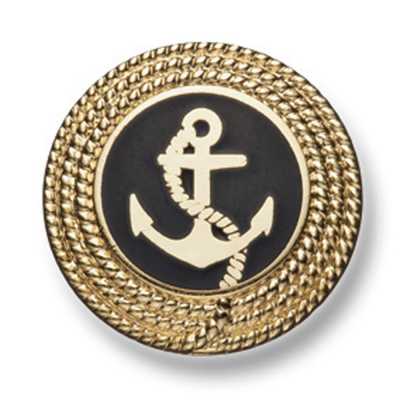 222 Japanese-made Metal Button For Suits And Jackets, Gold/black