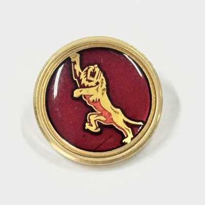 307 Japanese-made Metal Button For Suits And Jackets, Gold/red