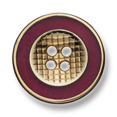 333 Japanese-made Metal Button For Suits And Jackets Gold/Red