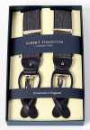 AT-3050 ALBERT THURSTON Herringbone Navy Blue Elastic 35mm