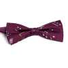 BF-JAZZ-WI Silk Print Butterfly Tie Jazz Wine