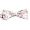 BF-ROSE-WH Screen Print Bow Tie Rose White