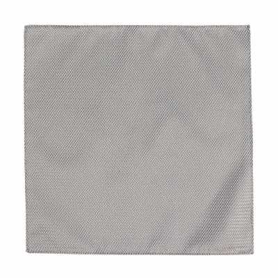 Polyester Jacquard Pocket Square Light Gray