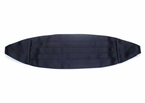 CM-107 Premium Material Silk-Faced Cummerbund, Navy