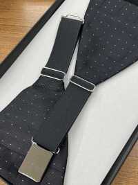 CM-920 Silk Cummerbund With Black Polka Dot Pattern[Formal Accessories] Yamamoto(EXCY) Sub Photo