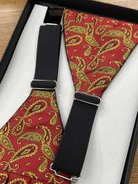 CM-951 Silk Cummerbund With Red Paisley Pattern[Formal Accessories] Sub Photo