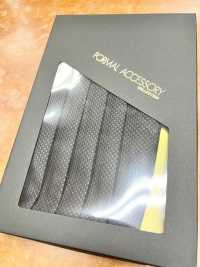 CM-986 Domestic Silk Jacquard Cummerbund Moss Stitch Pattern Black[Formal Accessories] Yamamoto(EXCY) Sub Photo