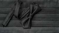 CM-986 Domestic Silk Jacquard Cummerbund Moss Stitch Pattern Black[Formal Accessories] Yamamoto(EXCY) Sub Photo